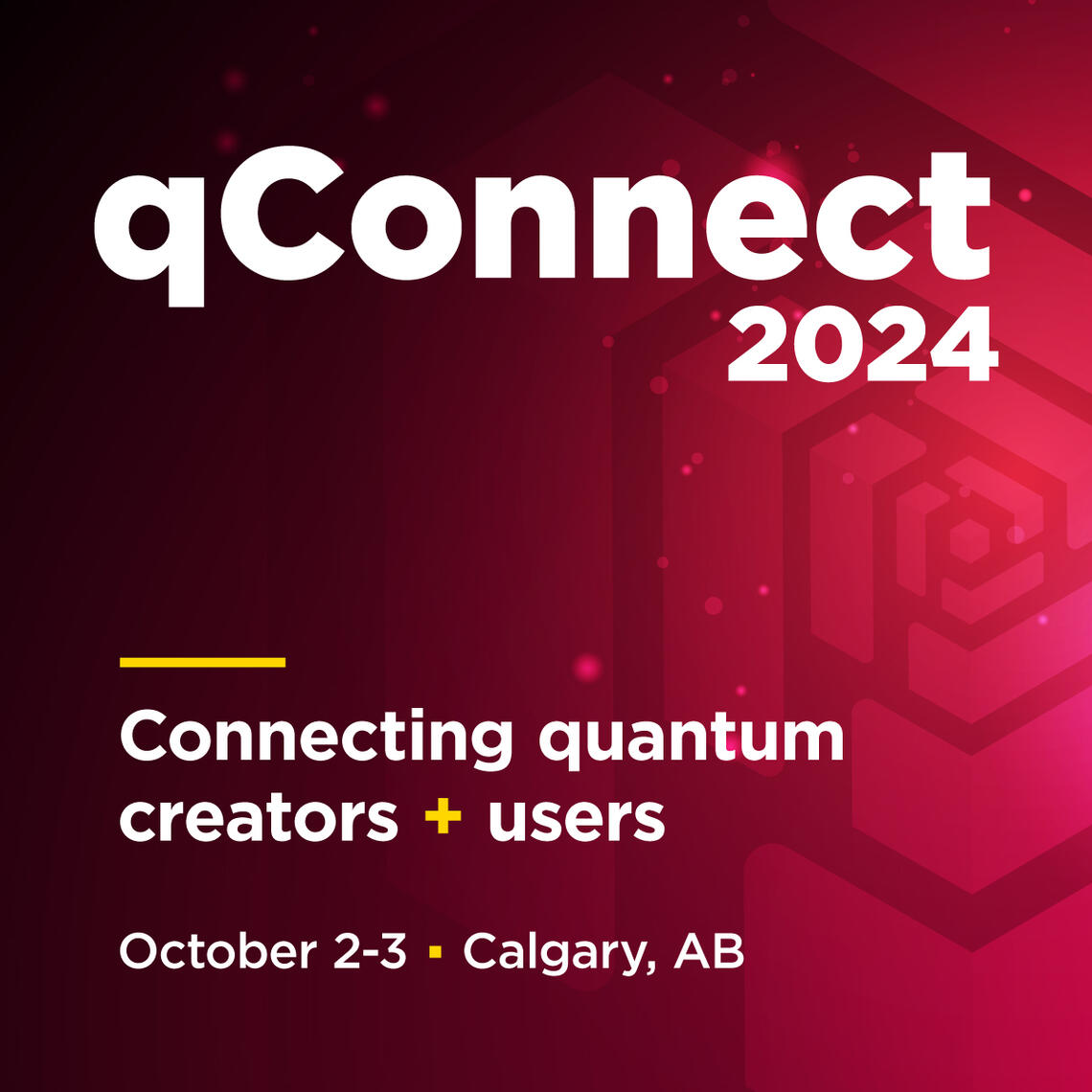 qConnect 2024 summit graphic with white lettering 