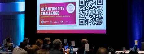 The launch of the Quantum City Challenge was announced at qConnect 2023 